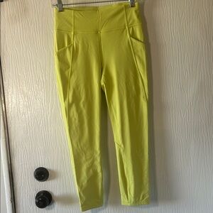 Lululemon Athletica Yellow Leggings